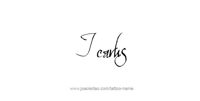 Tattoo Design Mythology Name Icarus   