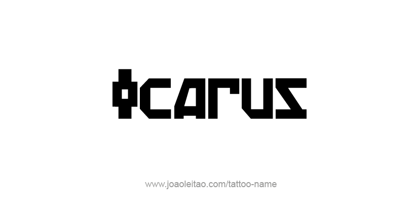 Tattoo Design Mythology Name Icarus   