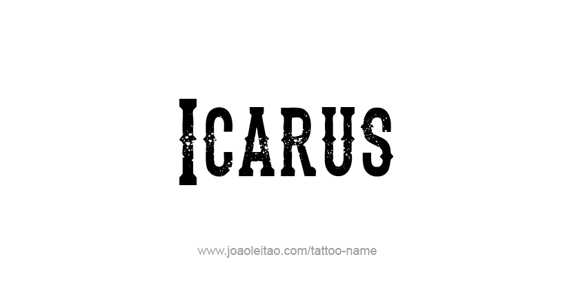 Tattoo Design Mythology Name Icarus   