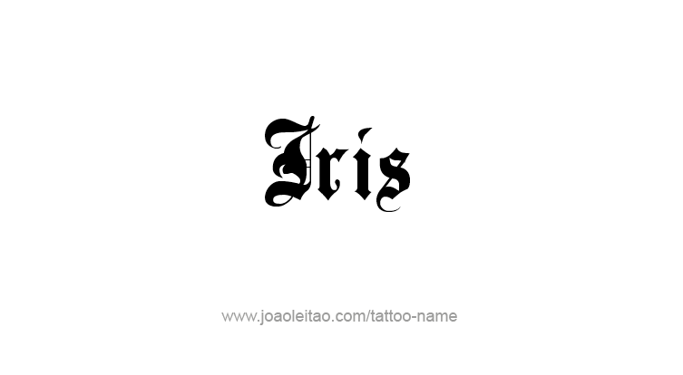 Tattoo Design Mythology Name Iris   