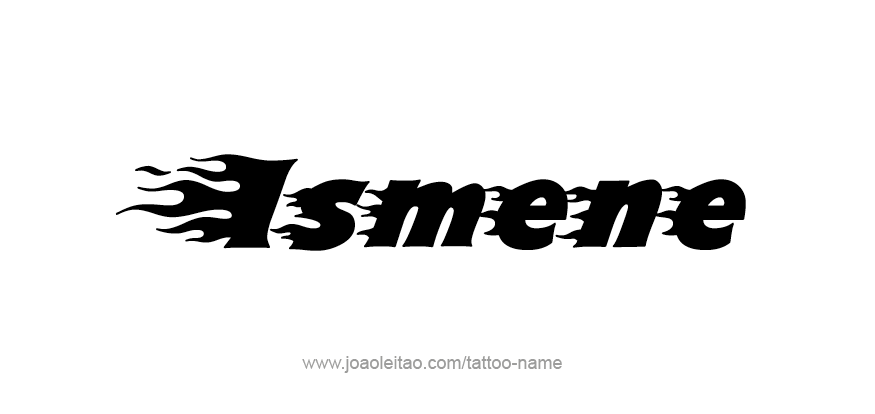 Tattoo Design Mythology Name Ismene   