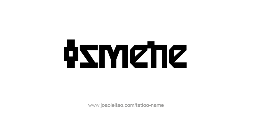 Tattoo Design Mythology Name Ismene   