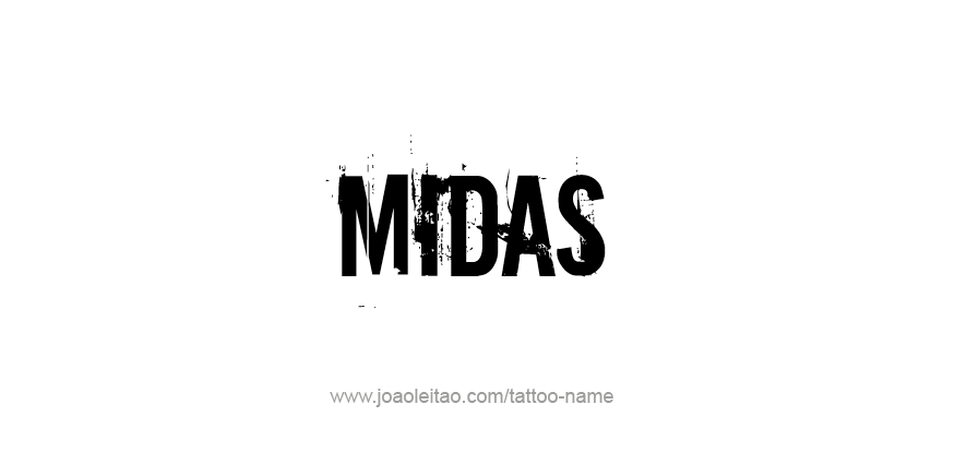 Tattoo Design Mythology Name Midas   