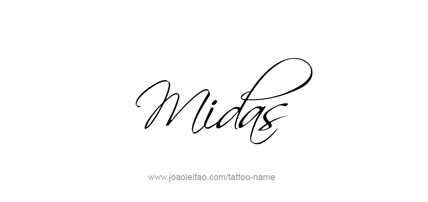 Tattoo Design Mythology Name Midas   