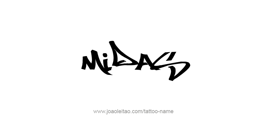 Tattoo Design Mythology Name Midas   