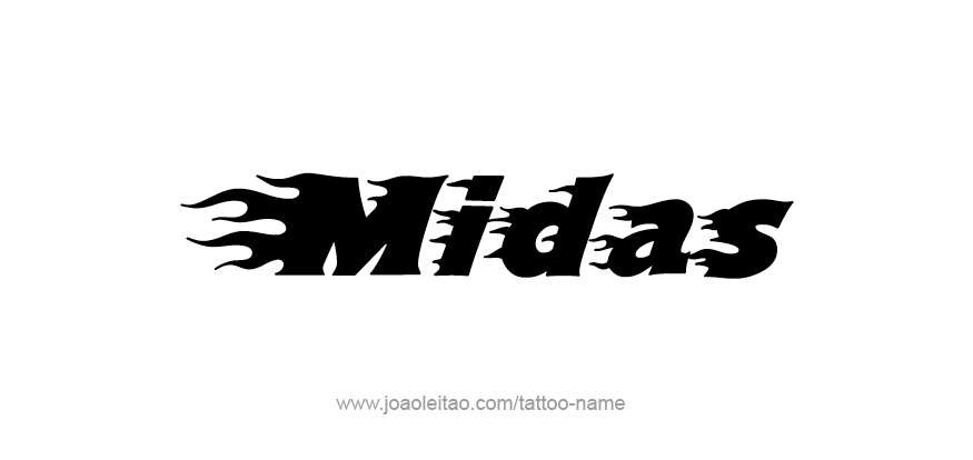 Tattoo Design Mythology Name Midas   