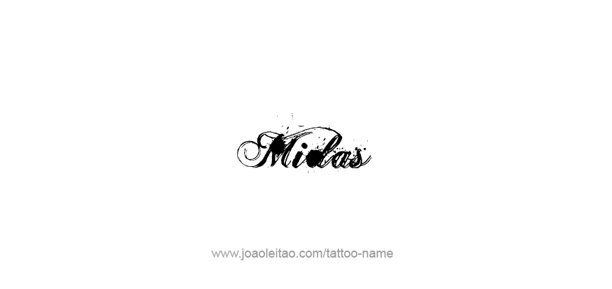 Tattoo Design Mythology Name Midas   