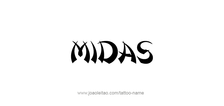 Tattoo Design Mythology Name Midas