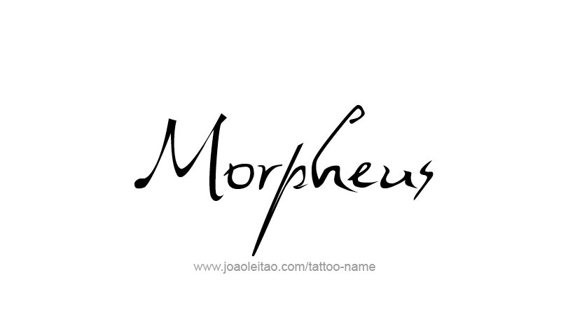 Tattoo Design Mythology Name Morpheus   