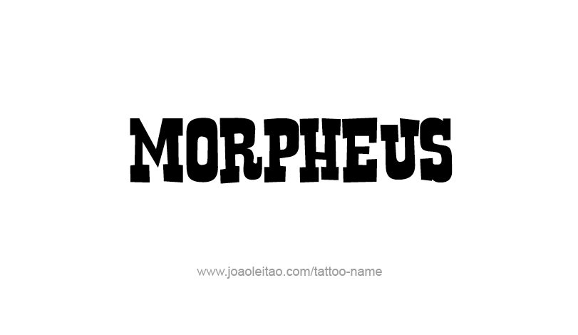 Tattoo Design Mythology Name Morpheus   