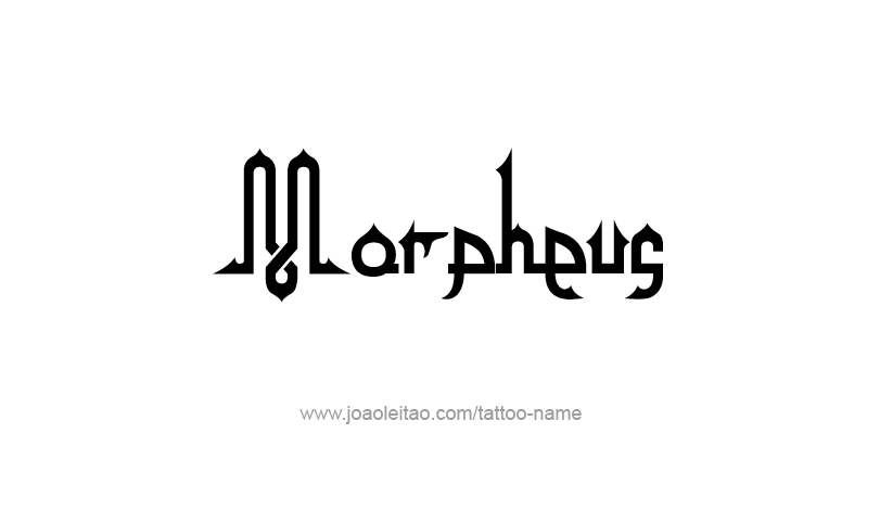 Tattoo Design Mythology Name Morpheus   