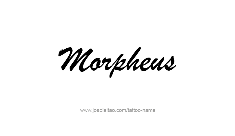 Tattoo Design Mythology Name Morpheus   