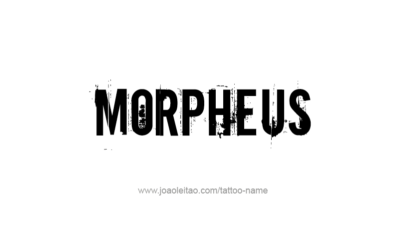 Tattoo Design Mythology Name Morpheus   