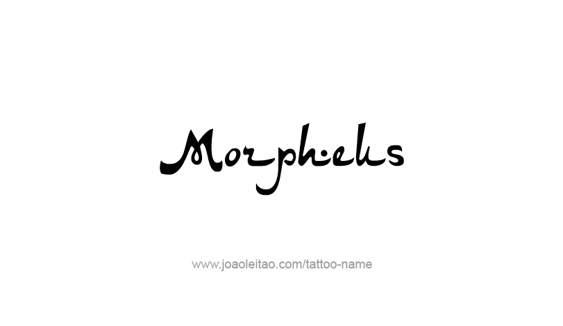 Tattoo Design Mythology Name Morpheus   