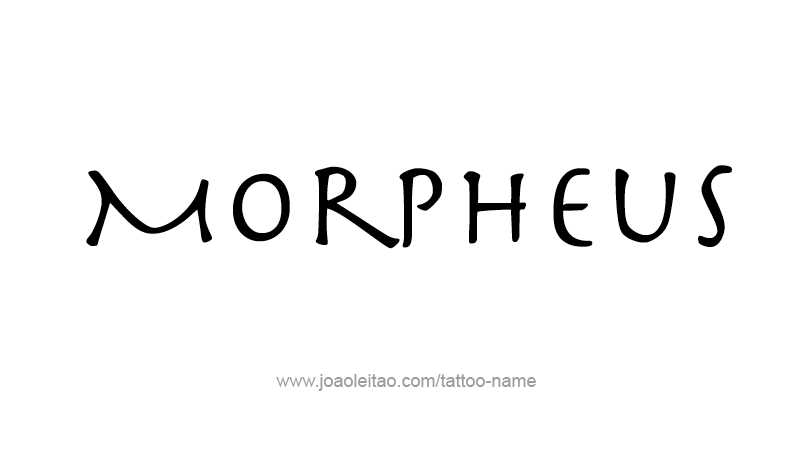 Tattoo Design Mythology Name Morpheus   