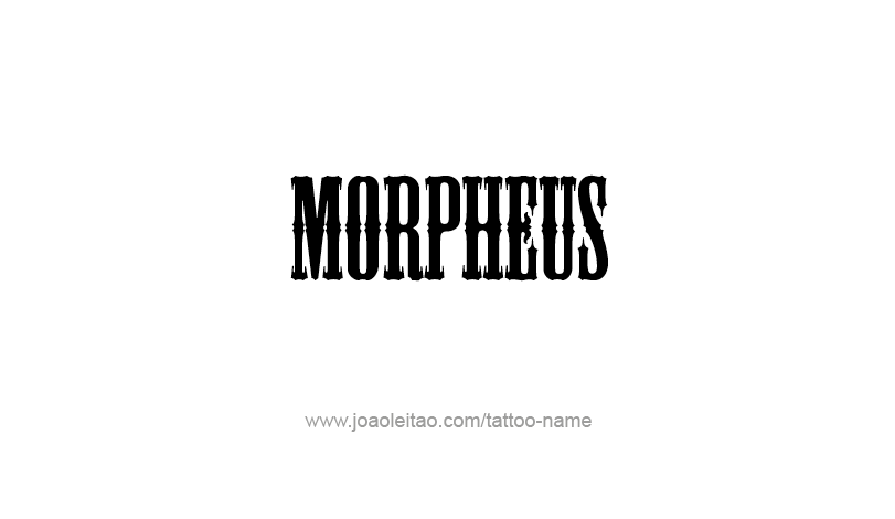 Tattoo Design Mythology Name Morpheus   