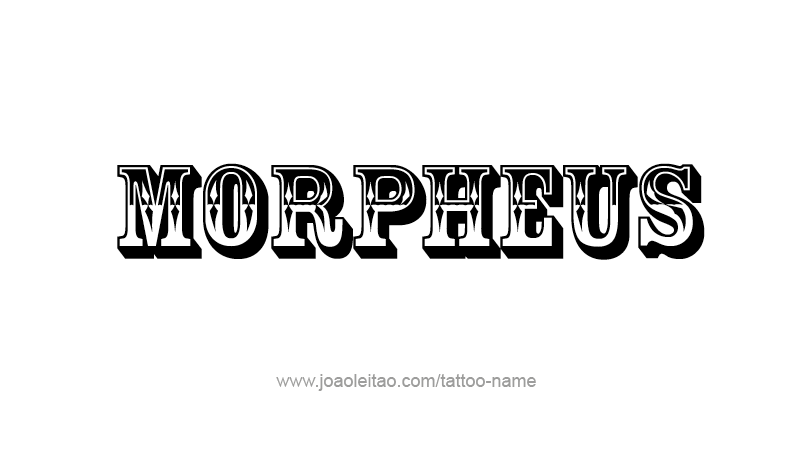 Tattoo Design Mythology Name Morpheus   