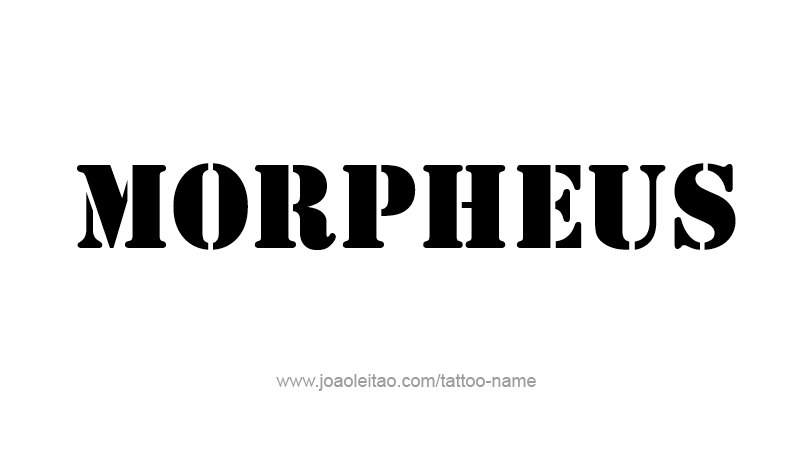 Tattoo Design Mythology Name Morpheus   