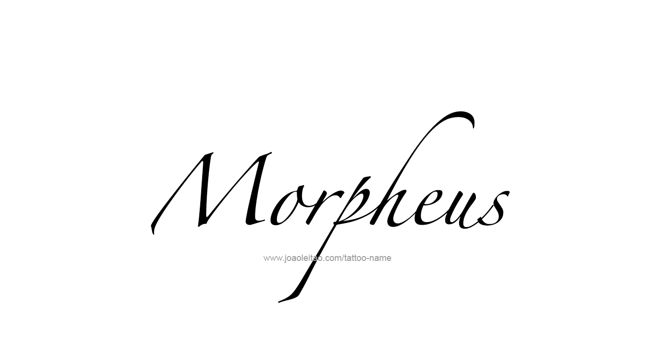 Tattoo Design Mythology Name Morpheus   