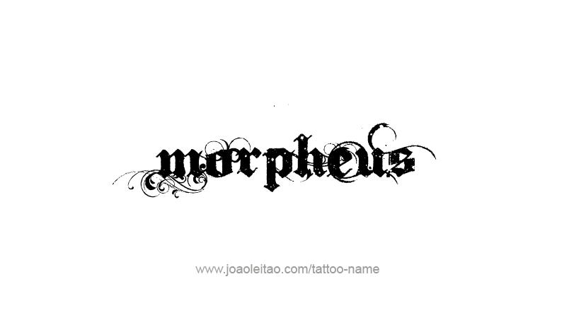 Tattoo Design Mythology Name Morpheus   