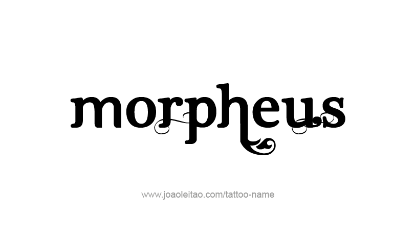 Tattoo Design Mythology Name Morpheus   