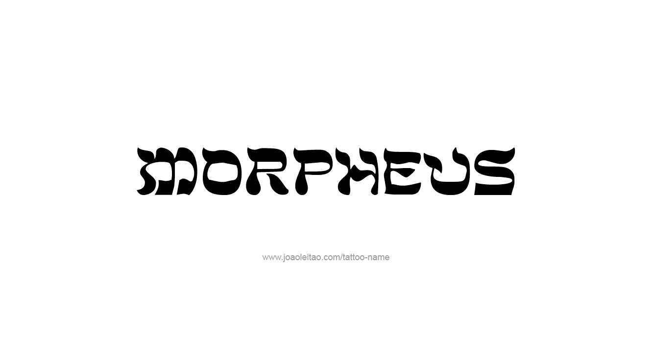 Tattoo Design Mythology Name Morpheus   