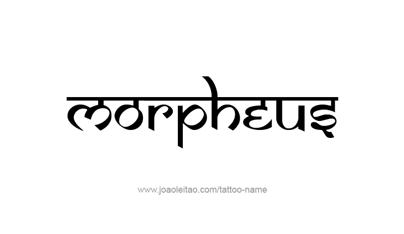 Tattoo Design Mythology Name Morpheus   