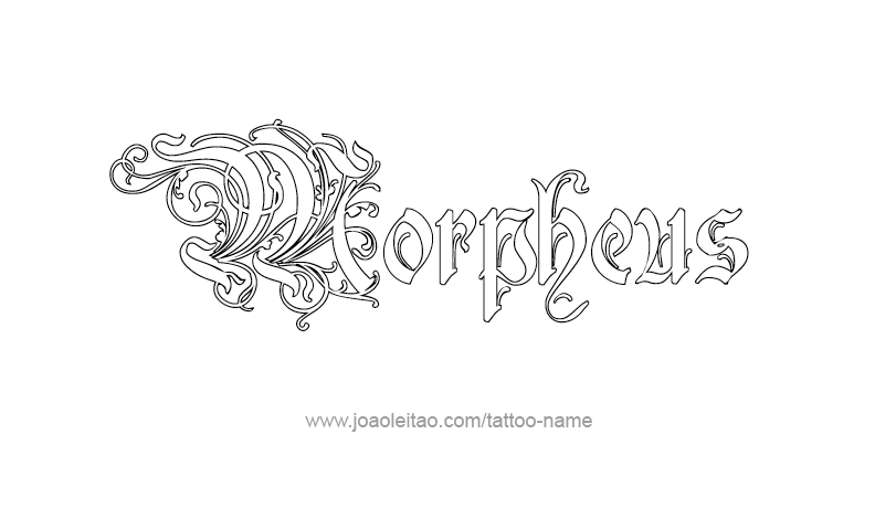 Tattoo Design Mythology Name Morpheus   