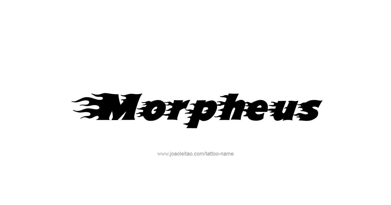 Tattoo Design Mythology Name Morpheus   