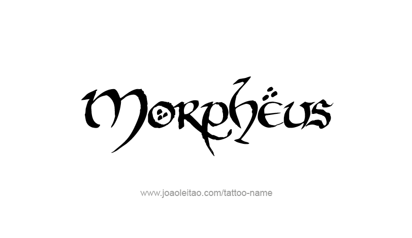 Tattoo Design Mythology Name Morpheus   