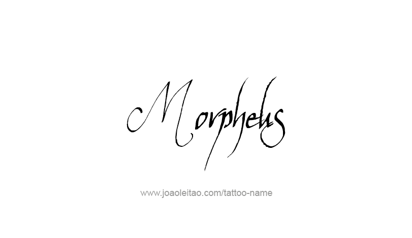 Tattoo Design Mythology Name Morpheus   