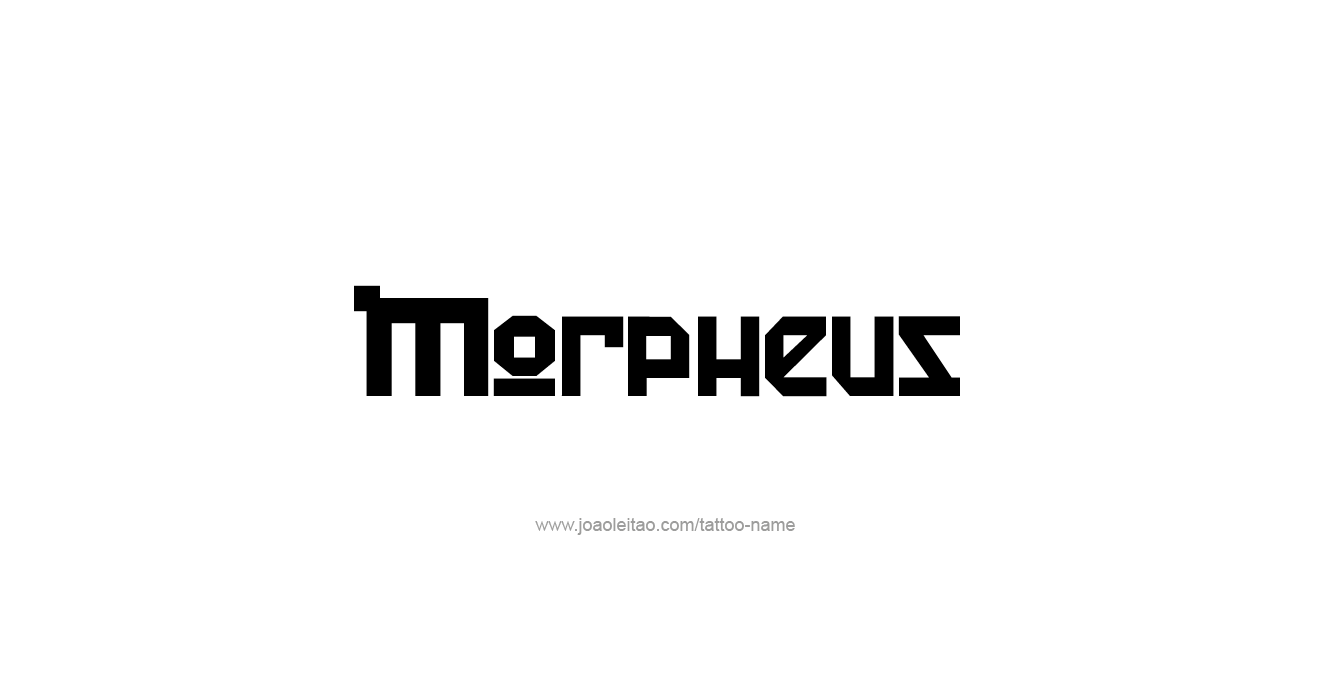 Tattoo Design Mythology Name Morpheus   