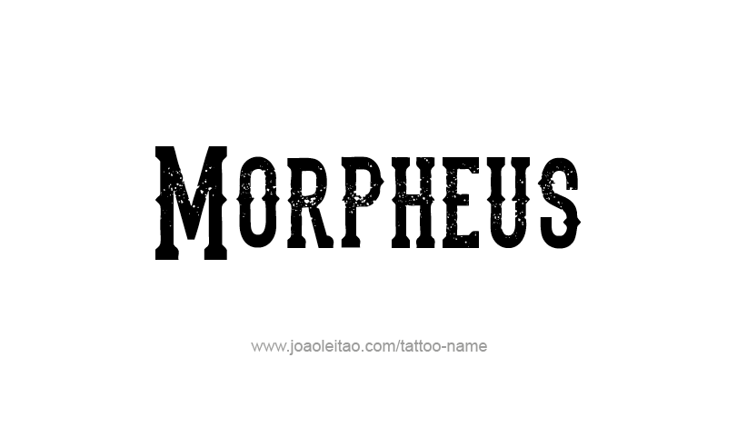 Tattoo Design Mythology Name Morpheus   