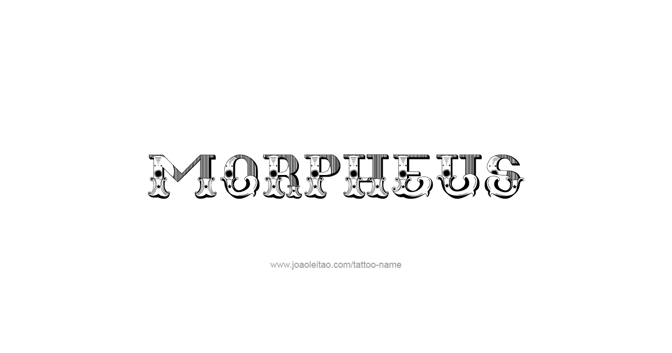 Tattoo Design Mythology Name Morpheus   