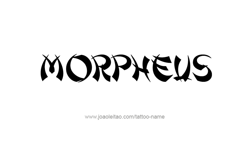 Tattoo Design Mythology Name Morpheus