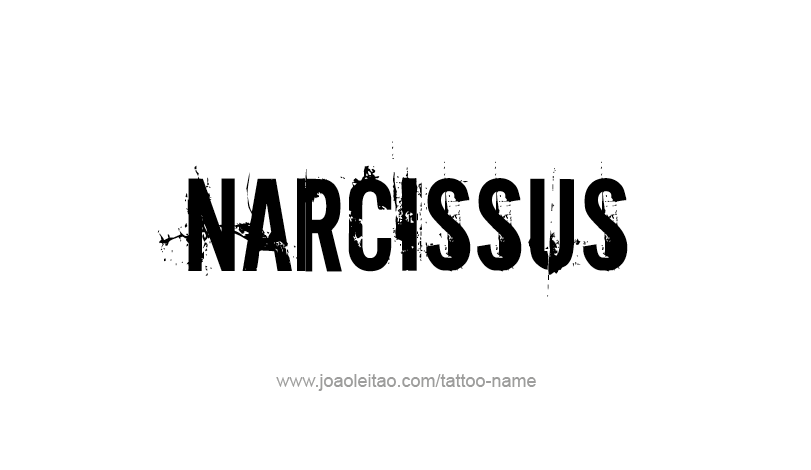 Tattoo Design Mythology Name Narcissus   