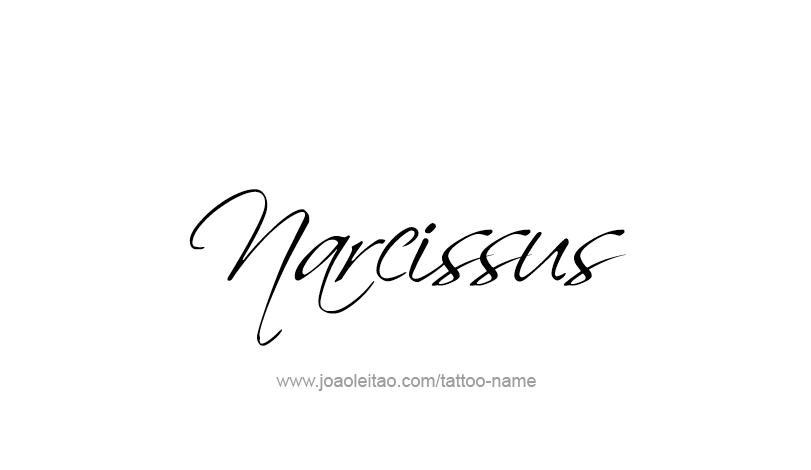 Tattoo Design Mythology Name Narcissus   