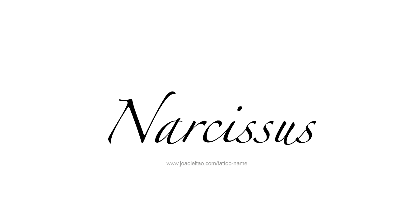 Tattoo Design Mythology Name Narcissus   