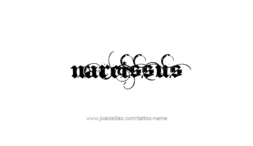 Tattoo Design Mythology Name Narcissus   