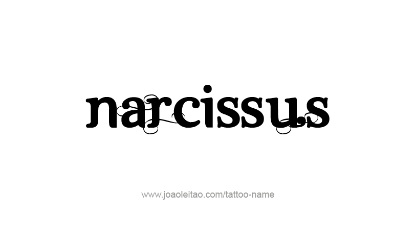 Tattoo Design Mythology Name Narcissus   