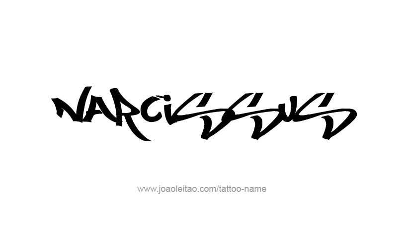 Tattoo Design Mythology Name Narcissus   