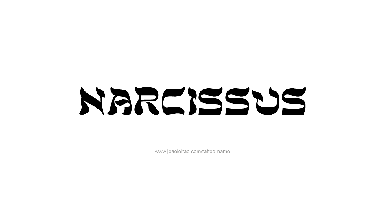 Tattoo Design Mythology Name Narcissus   