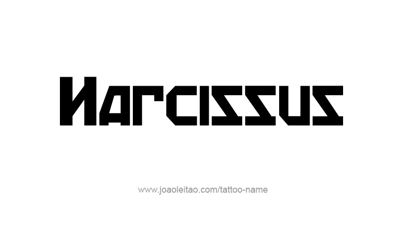 Tattoo Design Mythology Name Narcissus   