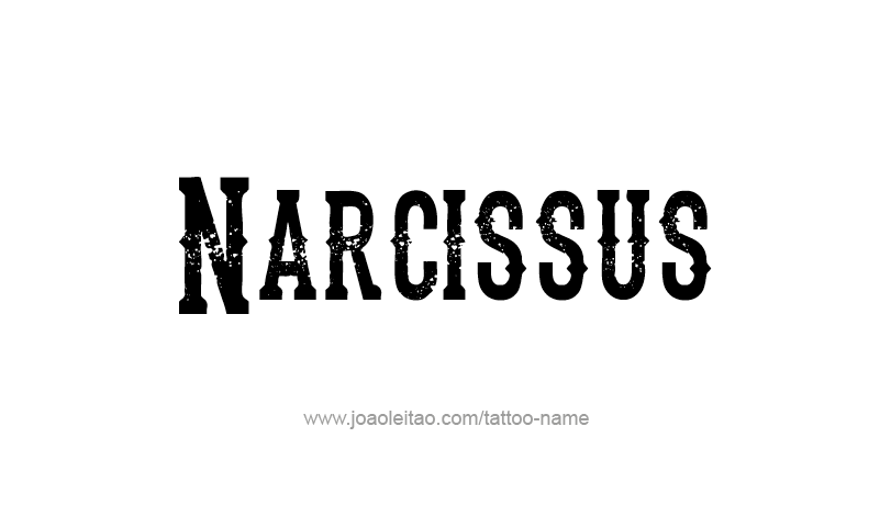 Tattoo Design Mythology Name Narcissus   