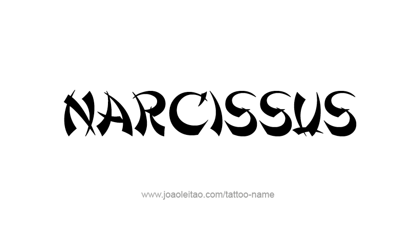 Tattoo Design Mythology Name Narcissus