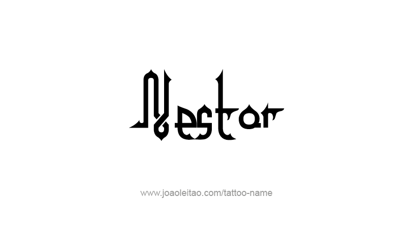 Tattoo Design Mythology Name Nestor   