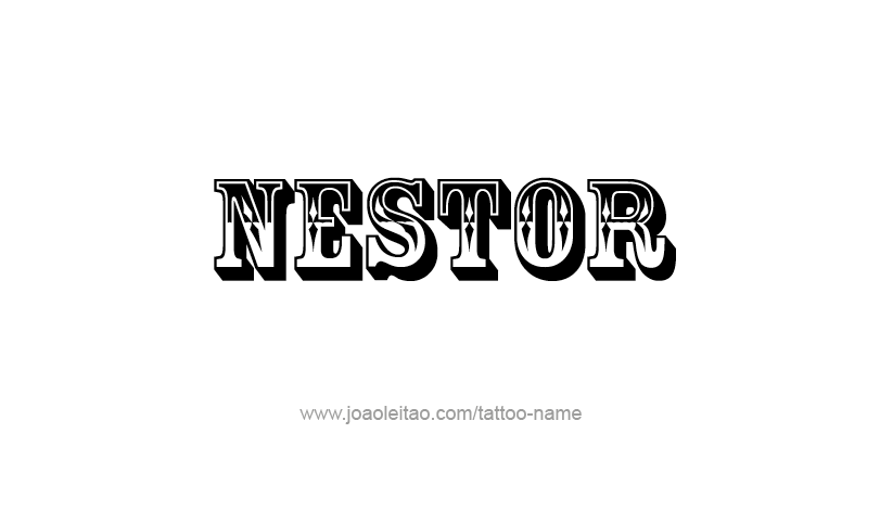 Tattoo Design Mythology Name Nestor   