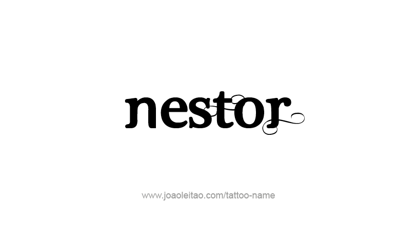 Tattoo Design Mythology Name Nestor   