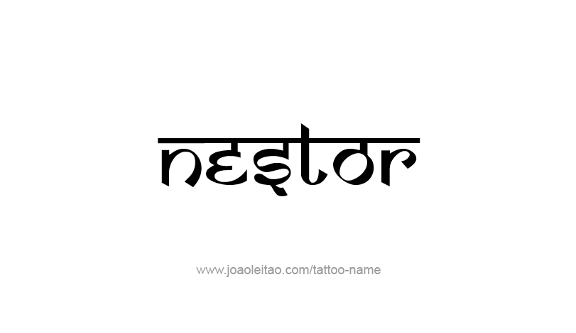 Tattoo Design Mythology Name Nestor   