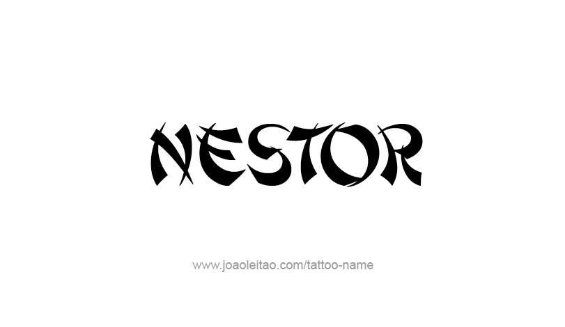 Tattoo Design Mythology Name Nestor